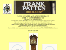 Tablet Screenshot of frankpattenclocks.co.uk